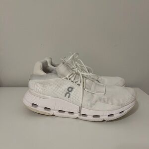 On Cloud Running Women's White Athletic Shoes